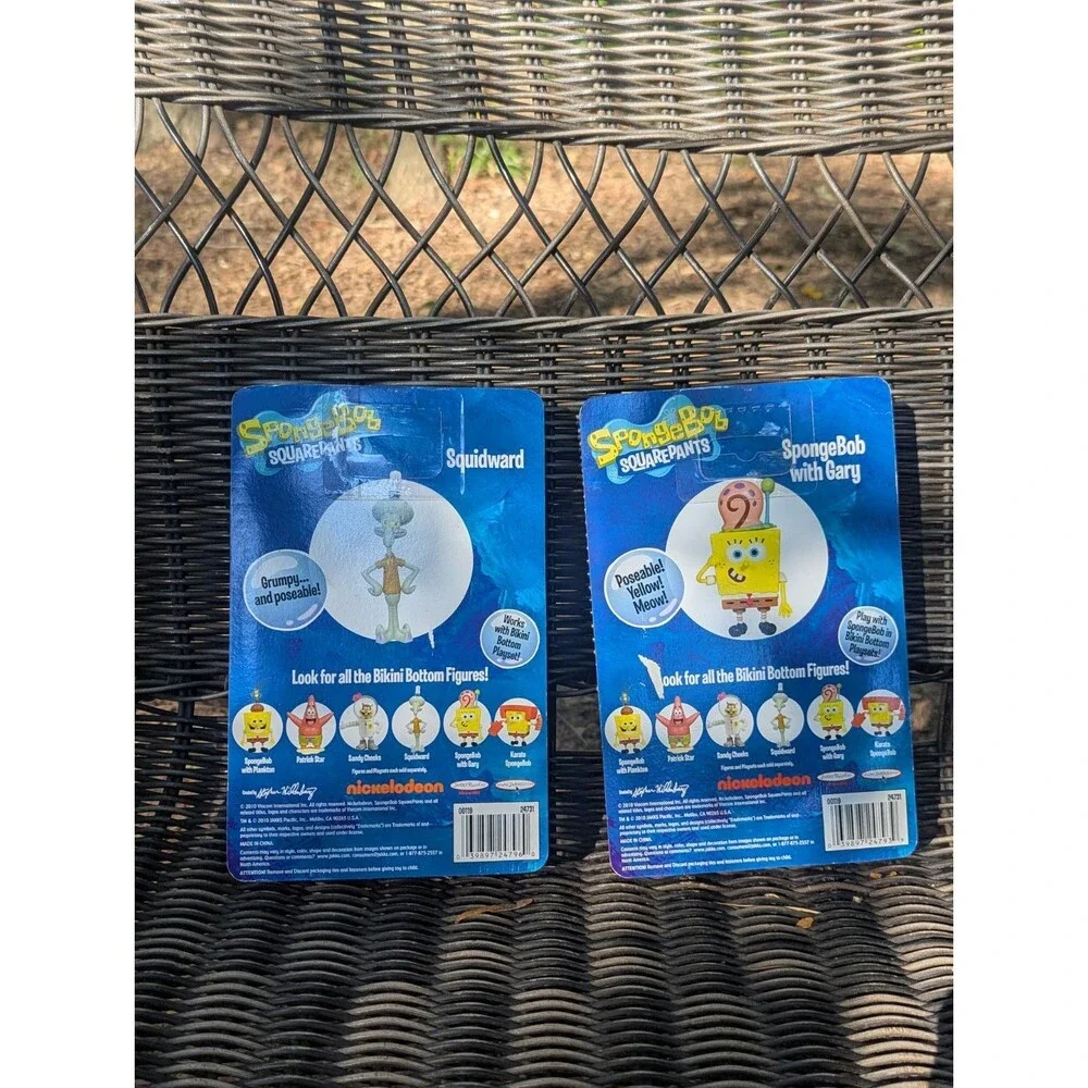 Vtg 2010 JAKKS Pacific SpongeBob SquarePants Poseable Figure Lot - SpongeBob...